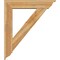 Ekena Millwork Traditional Traditional Rough Sawn Bracket w/ Offset Brace, Western Red Cedar, 8"W x 38"D x 44"H BKT0806X38X44TRA01RWR - alternate 2